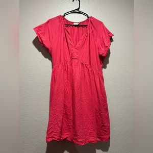 Hot Pink Casual Dress